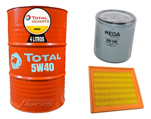 Cambio Aceite 5w40 4l + Kit Filtro Vw Golf Vii 1.6 Variant
