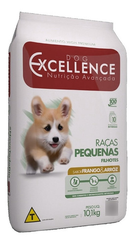Ração P/ Cães Filhotes Pequeno Frango 10,1kg Dog Excellence 