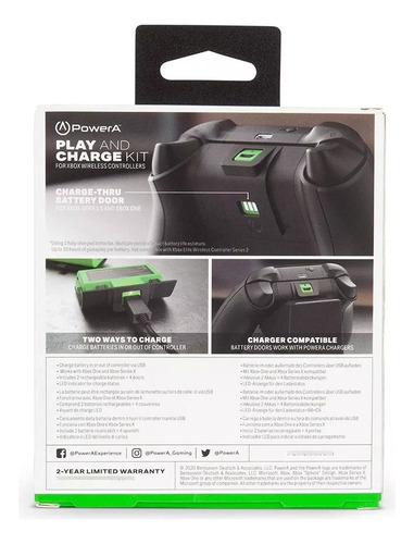 Set De 2 Baterias Recargables Joystick Xbox One Y Series X/s