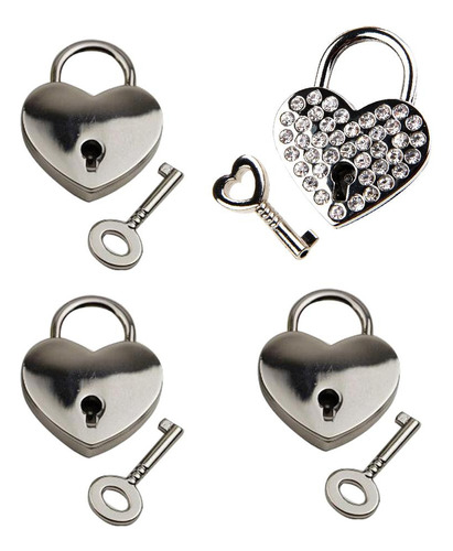 Llave De Con Cerradura De Aleación De Zinc 4 Piezas Para De