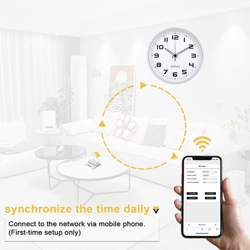 Reloj De Pared Wifi Inteligente De 12 Pulgadas De 12 Pulgada