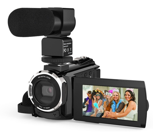 Videocamara Andoer Negra 4k 1080p 48mp Wifi Original