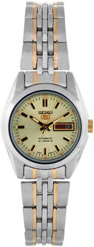 Reloj Mujer Seiko Syma37k Automátic Pulso Plateado Just Watc