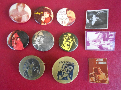 Lote Pin Prendedores Colección John Lennon