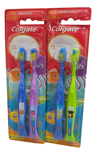 Colgate Pack De 2 Cepillos Dientes  Para Niños