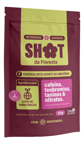 Guaraná Cipó + Beterraba Em Pó Shot Da Floresta 120g