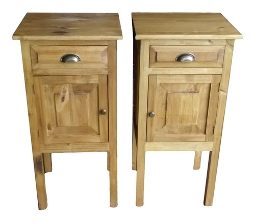 Imagen 6 de 10 de Mesa De Luz Madera Maciza Estilo Antigua Vintage Decapada