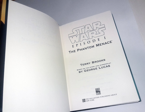 Star Wars / Episode I - Terry Brooks / Novela En Ingles (Usado)