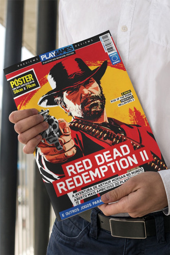 Superpôster Playgames - Red Dead Redemption 2 - Arte B, De Editora Europa. Editorial Europa, Capa Mole, Edição 2024-06-24 00:00:00 Em Português