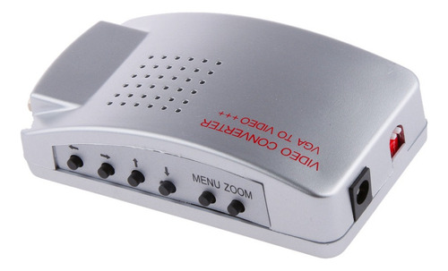 H Vga A Tv Av Compuesto Convertidor S-video Caja Para