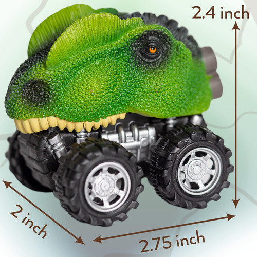 Toyli Paquete De 6 Coches De Dinosaurio Extraíbles ' De De 6