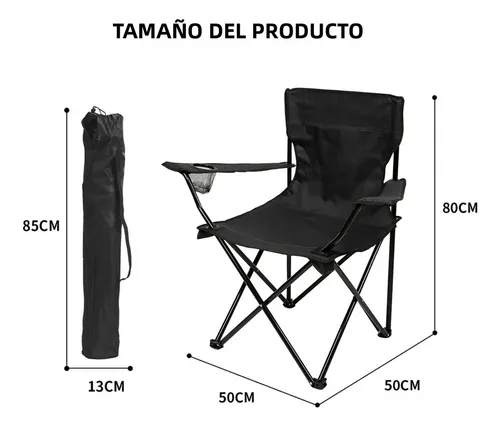 T Para Silla Playera Portatil Plegable Para Exteriore