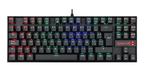 Teclado Gamer Mecánico Redragon Kumara K552rgb Switch Azul