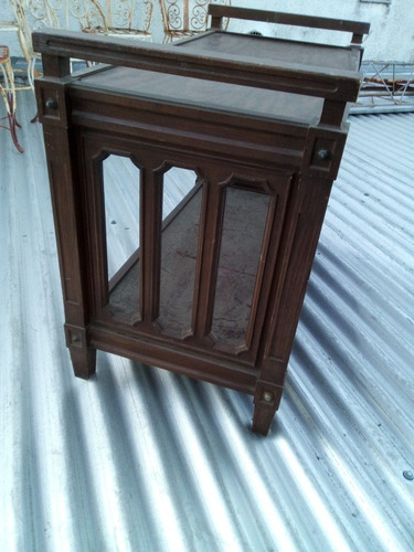 T-rara Mesa Tv Bar En Plástico Símil Madera 80 X 40,5 X 61,3 (Usado)