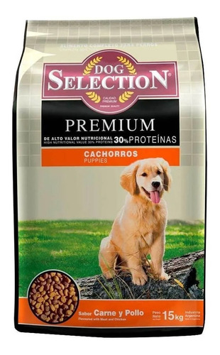Alimento Dog Selection Premium Perro Cachorro X 15 Kg