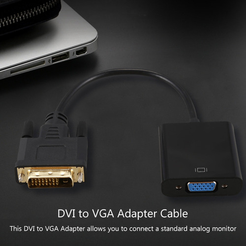 Cable Adaptador Queenly-dvi A Vga, Cable 1080p Dvi-d A Vga 2