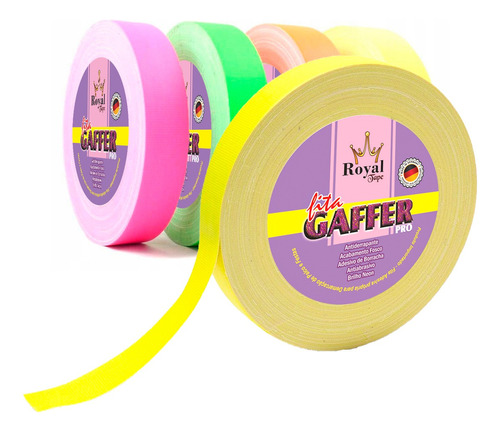 Fita Gaffer Tape Opçao Cores 12mm X 5mts Fluorescente Neon 