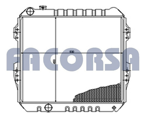 Radiador Toyota Hilux D4d Facorsa Rc3674fa