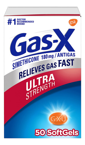 Gas-x Ultra Strength Softgels, 50-count Boxes 62745100