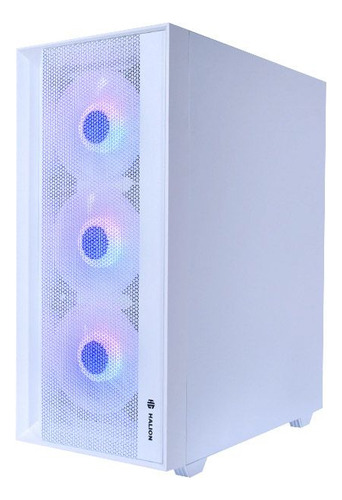 Case Gamer Fuente 600w Argb Halion Tornado Blanco