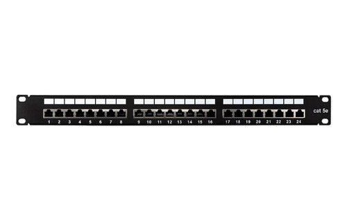 Patch Panel 24 Puertos Utp Cat 5 Rackeable Wireplus