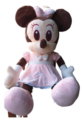 Peluche Minie Mouse Rosada Importada 80 Cm 
