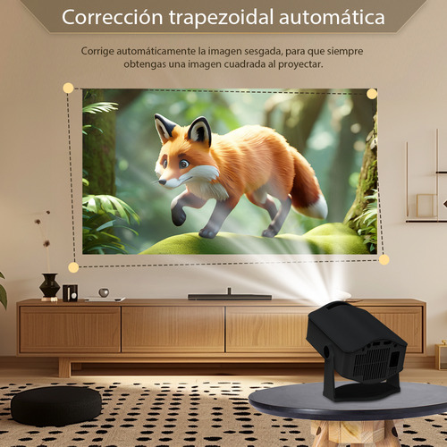 Mini Proyector HM400Pro de 20000 lúmenes 1080P 4K edición profesional proyector inteligente portátil con 2+8GB Android 11 corrección de trapezoide WiFi 6.0 Bt5.0 HDMI USB 40W