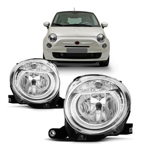 Par Farol Fiat 500 Elétrico Superior 2008 A 2012