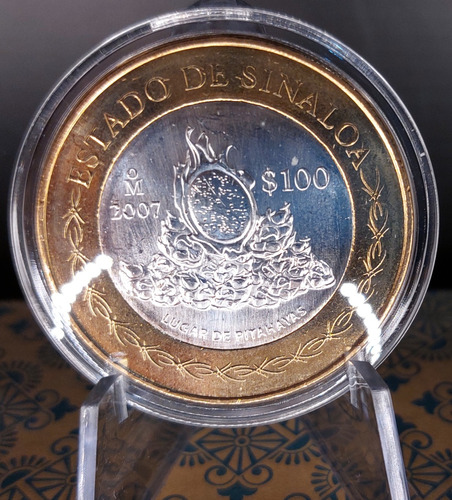 1 Moneda De 100 Pesos 2da Fase Estado De Sinaloa Año 2007