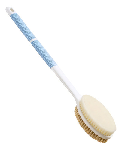 Cepillo De Espalda Antideslizante Con Mango Largo Para Ducha, Cepillo De Espalda De Doble Cara Con Cerdas Rígidas Y Suaves, Exfoliante Corporal Para Baño O Cepillo Seco
