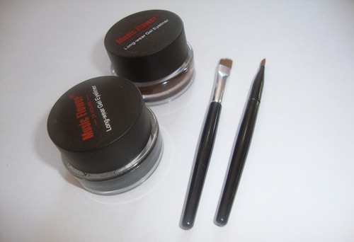 Delineador Gel Music Flower 2 Cores + 2 Pincéis Frete Grátis
