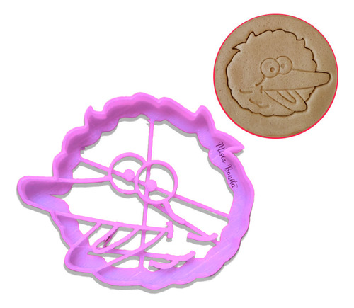 Kit X5 Plaza Sesamo Moldes Galletas Cookies Monster Big Bird