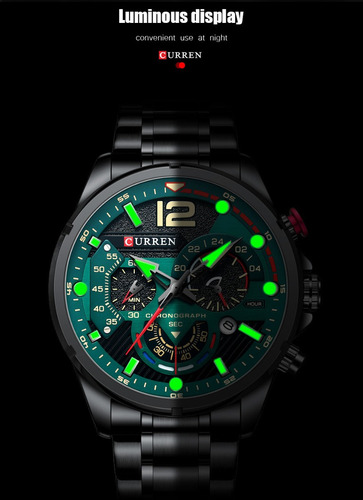 Reloj Curren 8395bkgr Negro Hombre
