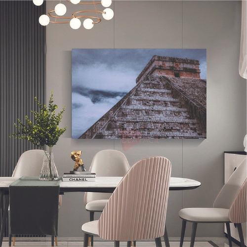 Cuadro Piramide Maya Chichen Itza México Canvas 90x60 Cpr2