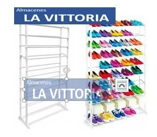 Imagen 3 de 4 de Zapatera Armable Metalica De 9 Pisos