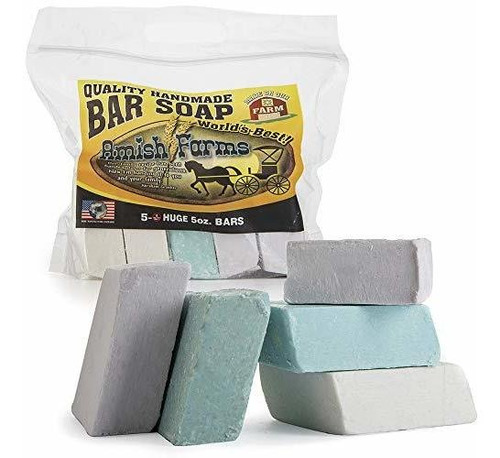 Todo Natural Amish Farm Bar Soap Variedad 5-pack Cold