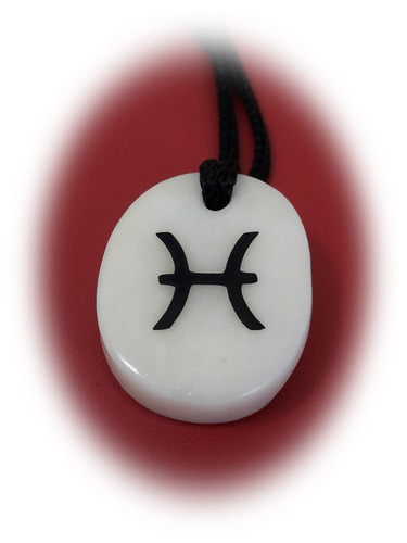 Colgante Con Los Signos Del Zodiaco 2.5 X 3.5 Cm - Piscis