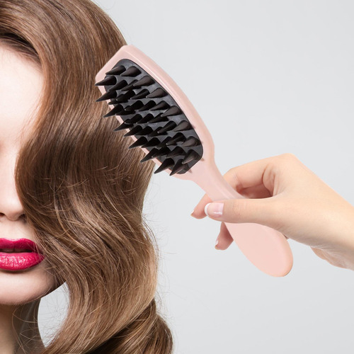 2 Pente De Cabelo Grosso/fino/encaracolado/seco Escova De