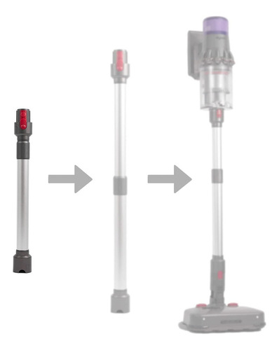 Tubo Telescópico Para Aspiradora Dyson V7 V8 V10 V11 De 45 C