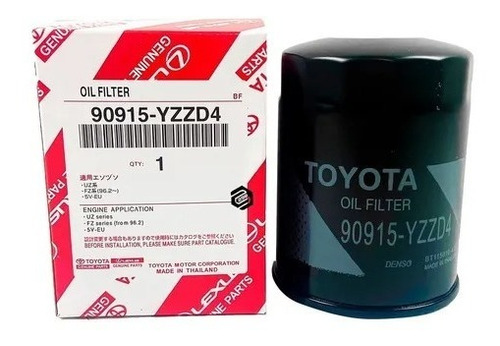 Filtro De Aceite Toyota Fortuner/machito 4.0l 4runner/prado/