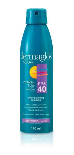 Dermaglós Protector Spray Continuo Emulsión Fps40 X 170ml