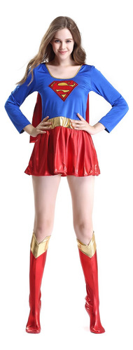 Adult Superwoman Supergirl Superhero Cosplay Disfraz Mono