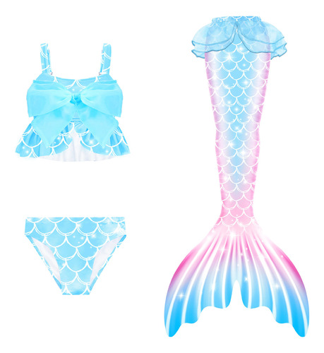 Bañador De Sirena Para Niña Bañador De Cola De Sirena