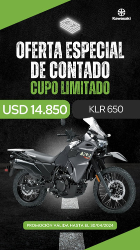 Kawasaki Klr 650  Oferta Especial Contado Cupo Limitado 0km