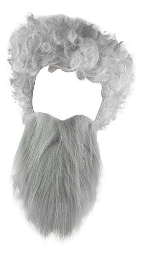 Conjunto De Barba Y Cabello, Accesorios Para Disfraz De Gris