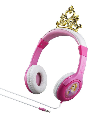 Disney Princess Auriculares Niños Estéreo Ajustable, Sin 3,5