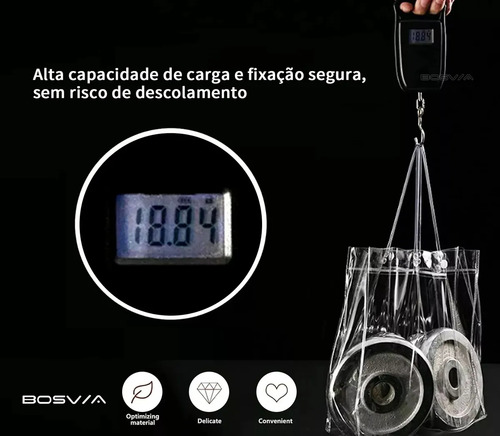 50 Sacolas De Presente Com Alça Transparente Fiestas 15x16x7