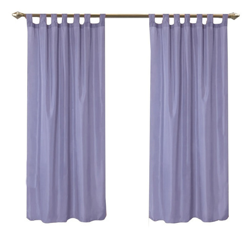 Imagen 1 de 10 de Juego De Cortinas Con Presillas 2 Paños Colores Deco