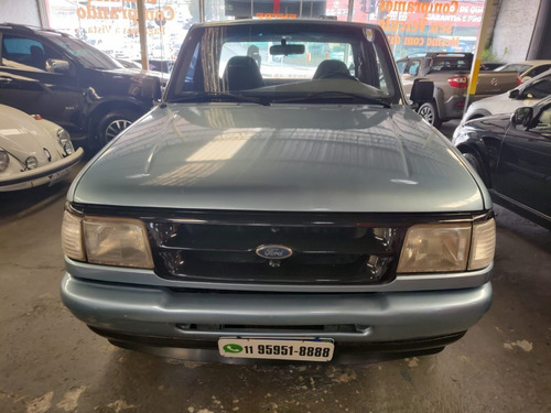 Imagem 3 de 13 de Ranger Xl 4.0 Gasolina V6 1997 Azul Completo Couro Confira