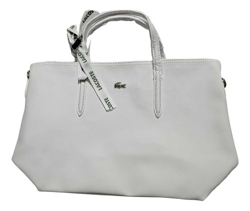 Bolsa Lacoste Crossbody Para Mujer White Blanca (Reacondicionado)